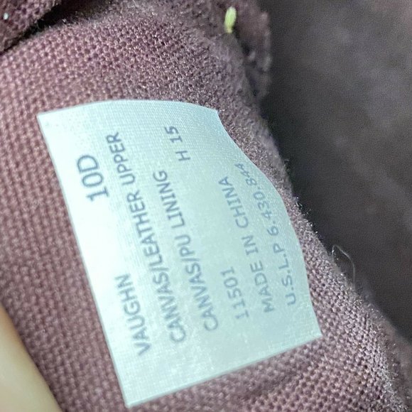 Polo Ralph Lauren Vaughn Men's Canvas Fashion Sneakers Shoes Raspberry Sz 10D - Picture 11 of 13